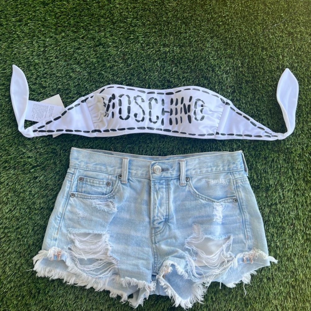 Women’s Moschino Bandeau Swim Top